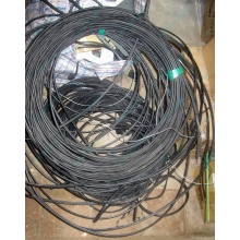 Оптический кабель Б/У для внешней прокладки (с металлическим тросом) в Гольяново, оптокабель БУ (Гольяново)