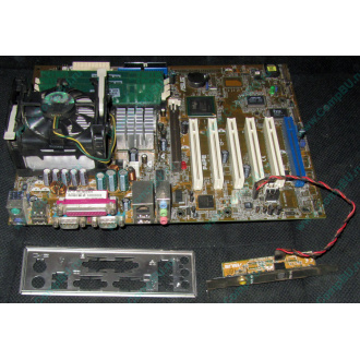 Материнская плата Asus P4PE (FireWire) с процессором Intel Pentium-4 2.4GHz s.478 и памятью 768Mb DDR1 Б/У (Гольяново)