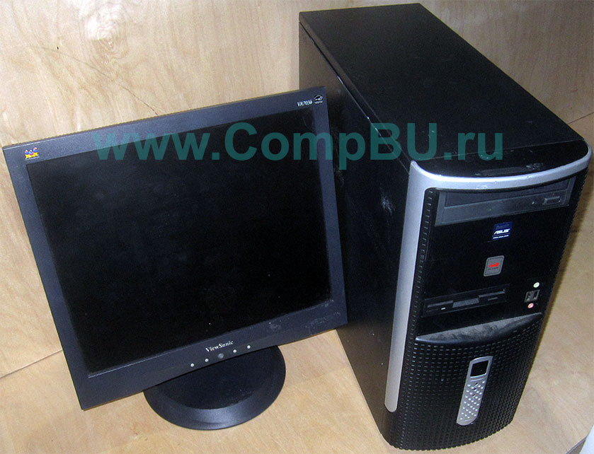 Комплект: одноядерный компьютер Intel Pentium-4 с 1Гб памяти и 17 дюймовый ЖК монитор (Гольяново)